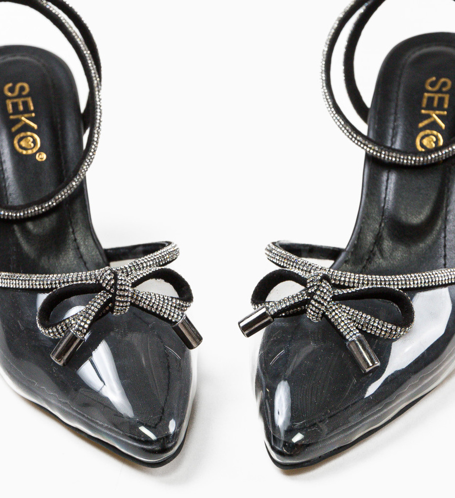 Pantofi Gonte Negri | Eleganță și Confort - imagine 7