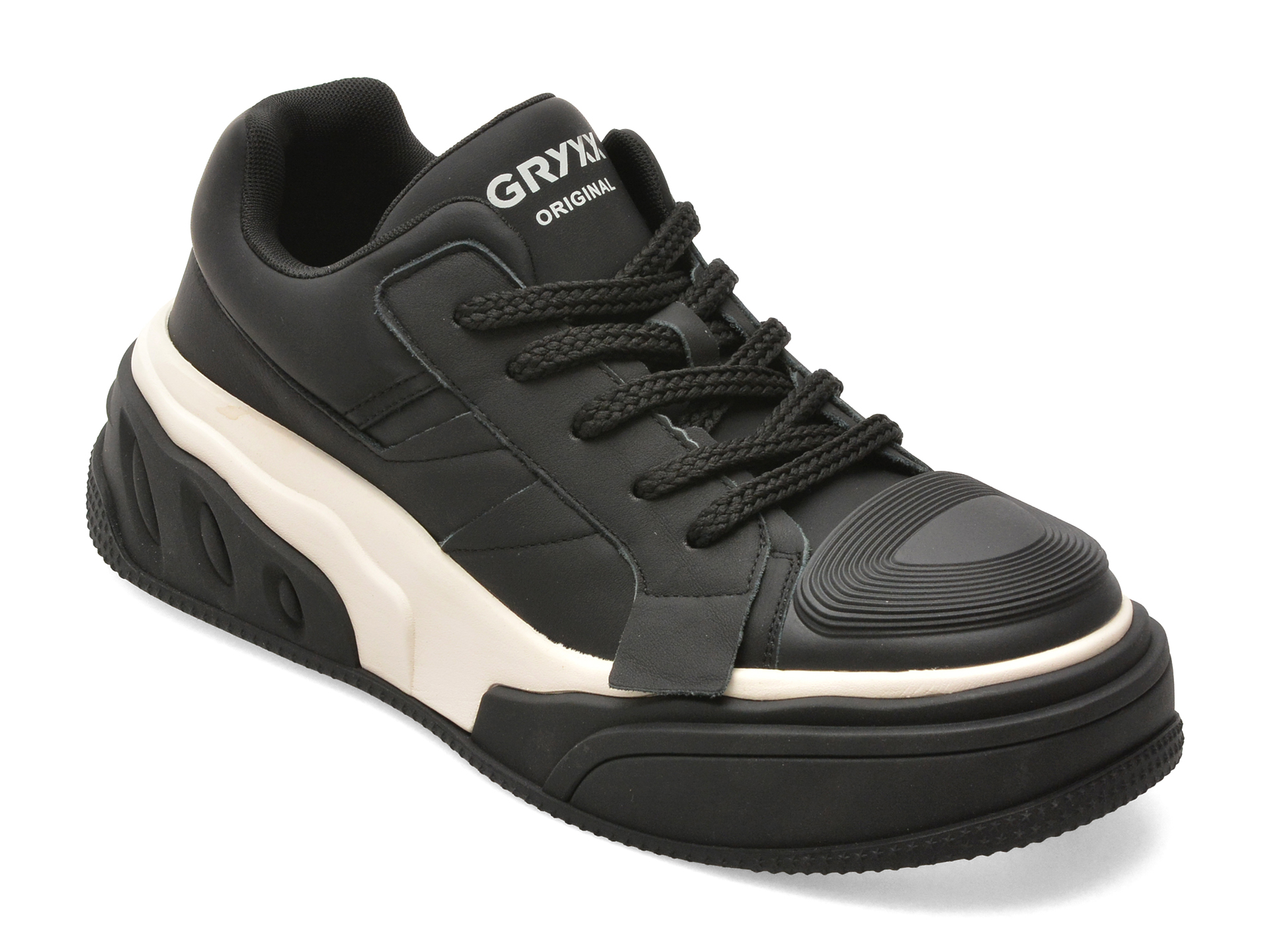 Pantofi sport GRYXX negri din piele naturală