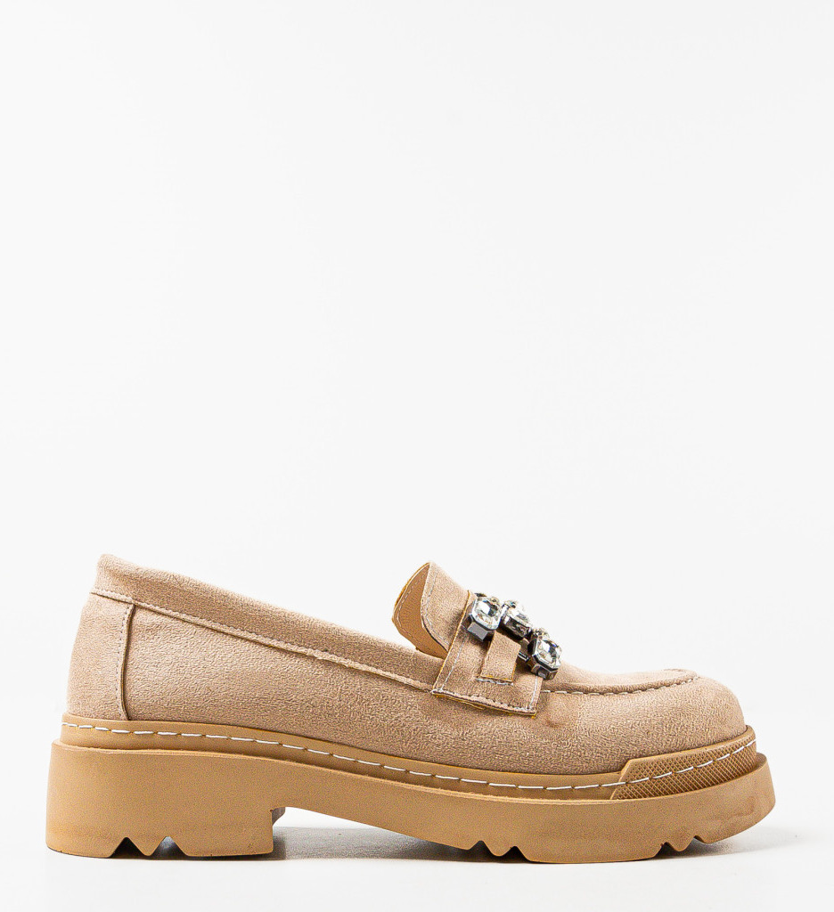 Pantofi Casual Maraya Bej | Stil & Confort - imagine 4