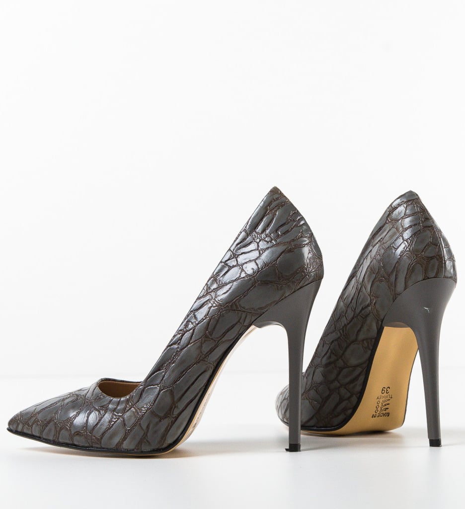 Pantofi Dama Kring Gri | Stil și Eleganță