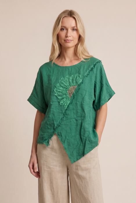 Bluza Shopika In Verde cu Paiete Elegant