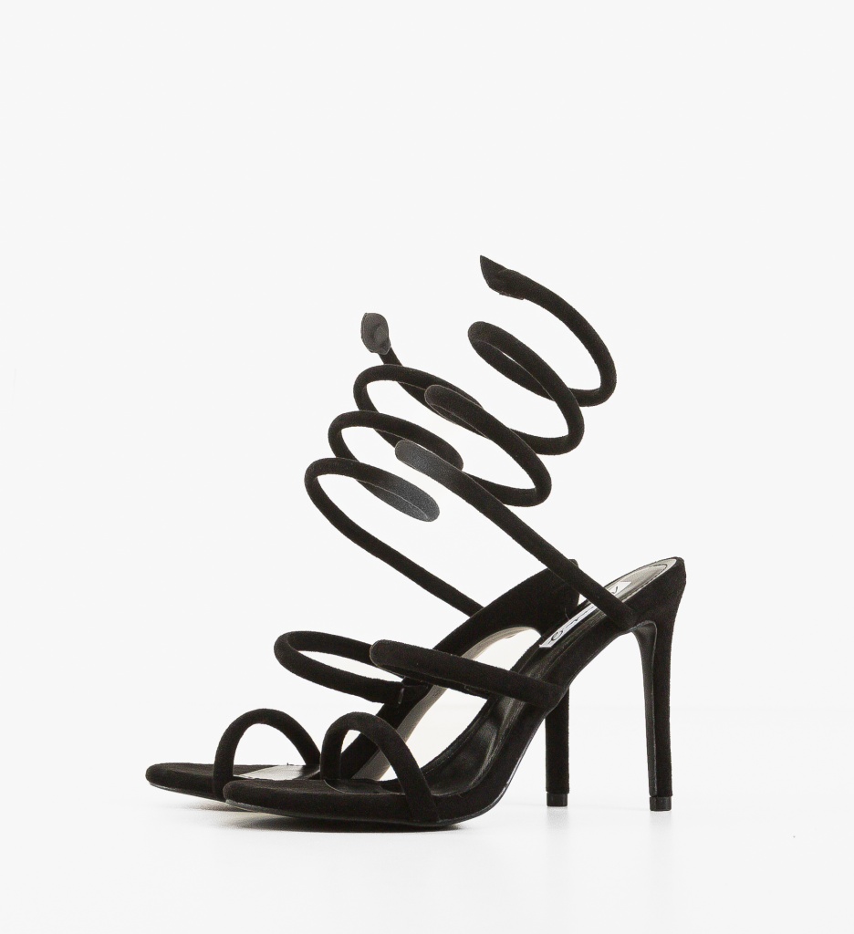 Sandale Seamu Negre cu Toc - Eleganță Maximă - imagine 4