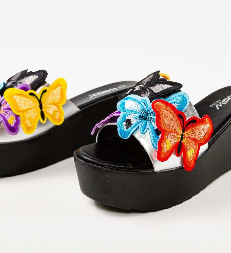 Platforme Dama Inuma Argintii | Stil & Confort - imagine 5