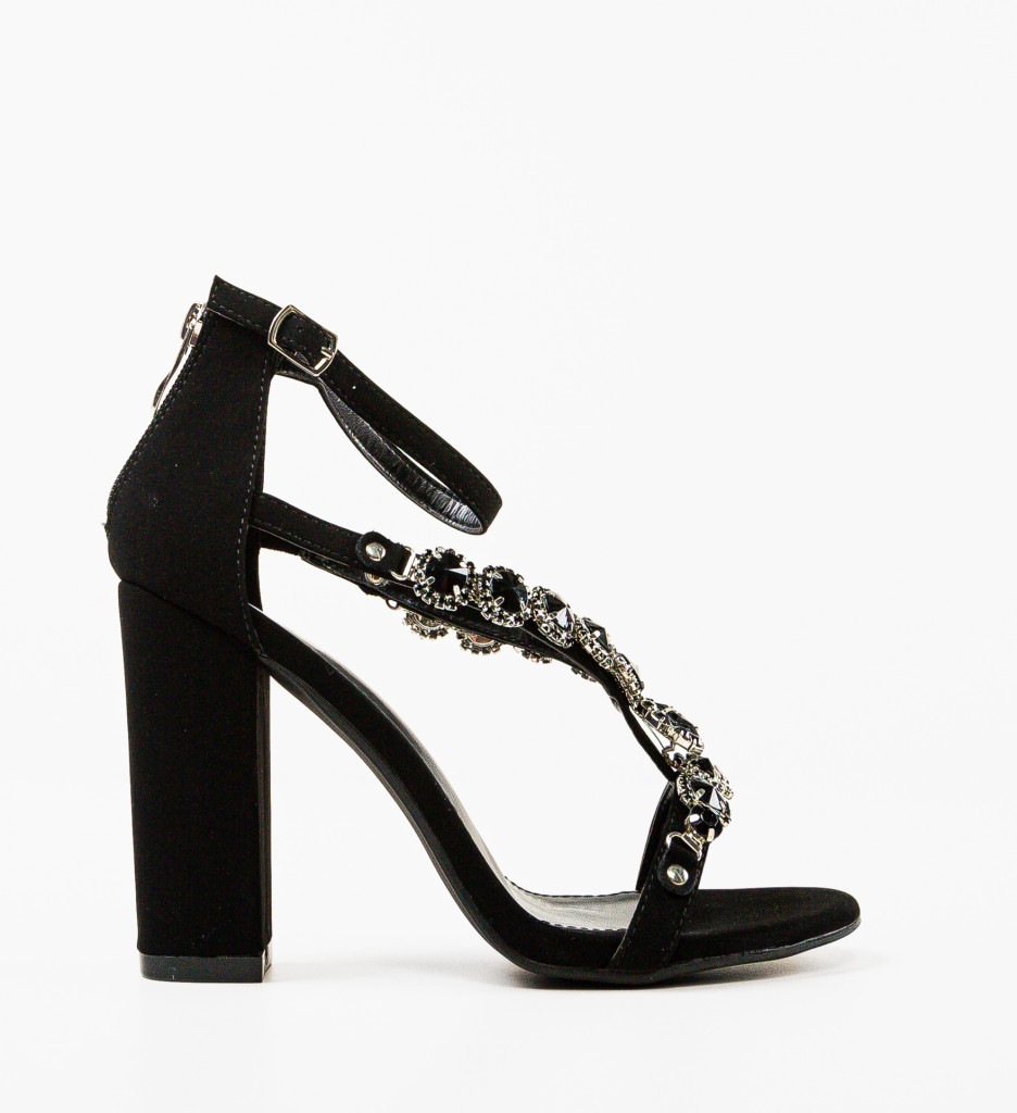 Sandale cu Toc Prykot Negre - Eleganță și Stil - imagine 6