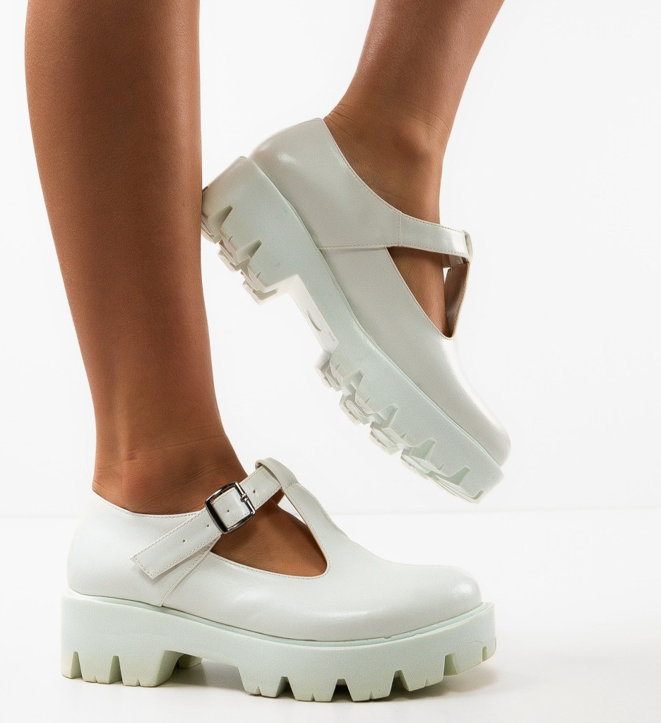 Pantofi Casual Lybon Albi - Confort Zilnic - imagine 5