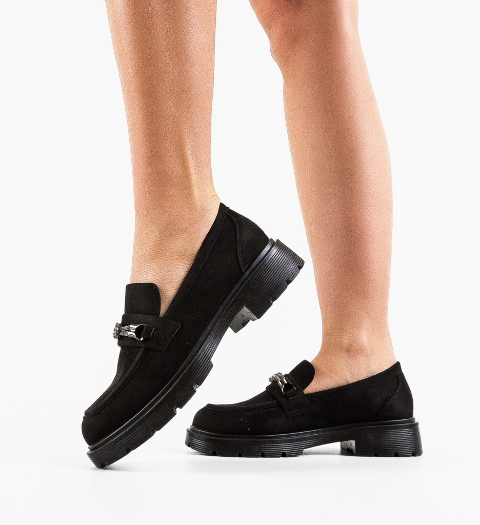 Pantofi Casual Rishi Negri 2 - Confort Stilat - imagine 4