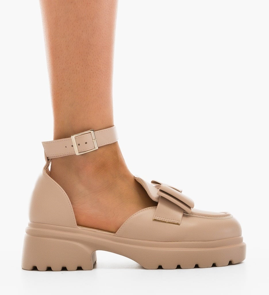 Pantofi Casual Dama Caradon Bej Confortabili - imagine 6