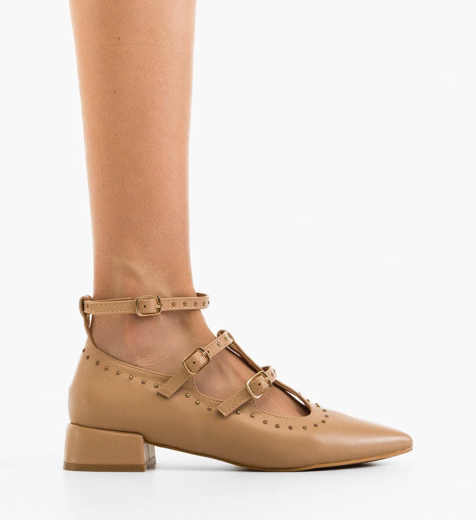 Pantofi cu toc Leslie Nude - Eleganți și Versatili - imagine 6
