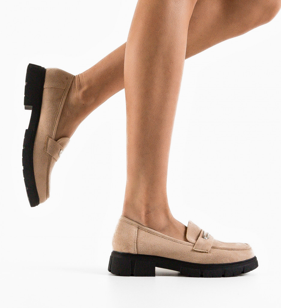 Pantofi Casual Tynos Bej | Confort & Eleganță - imagine 2