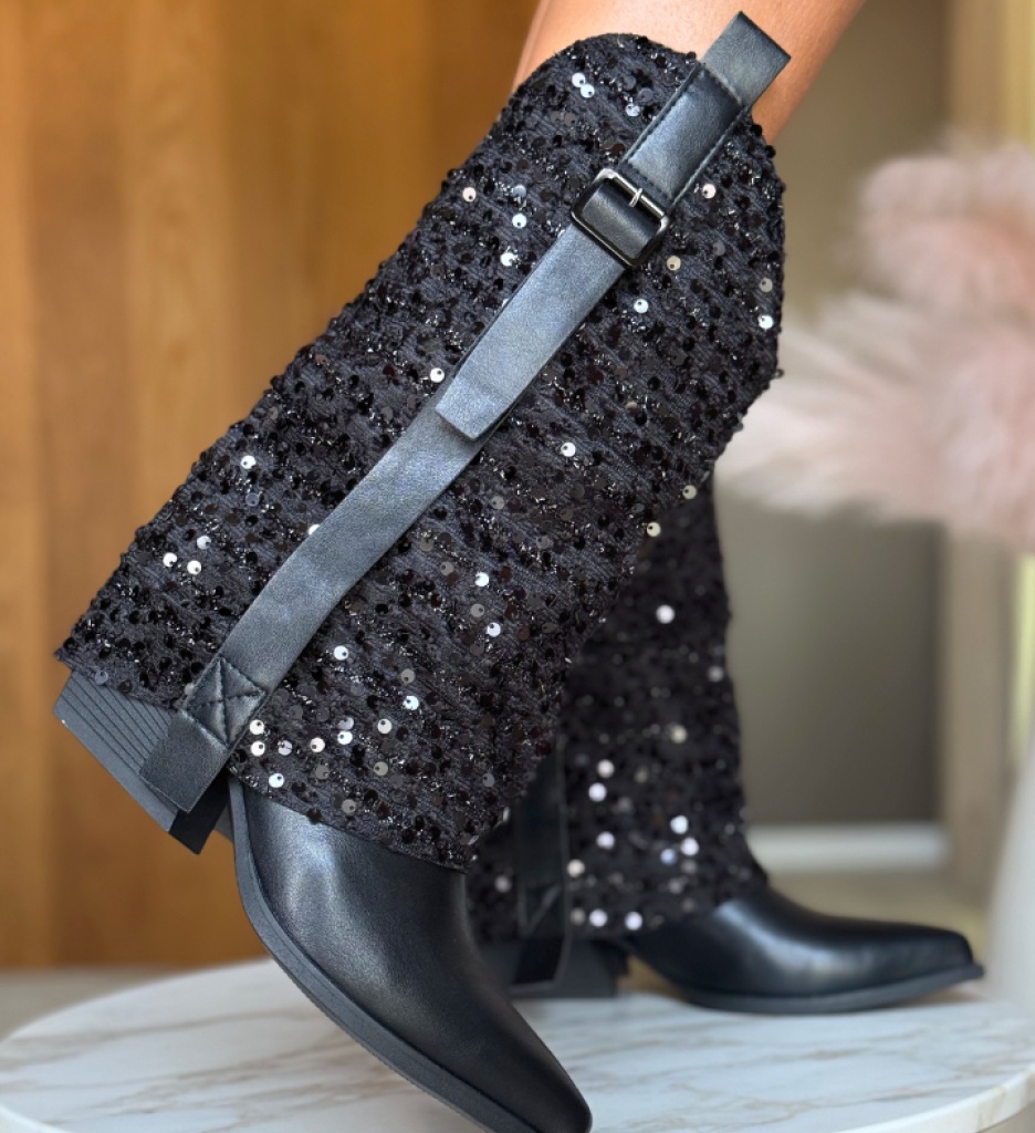 Cizme Dama Inga Negre - Eleganță și Stil - imagine 10