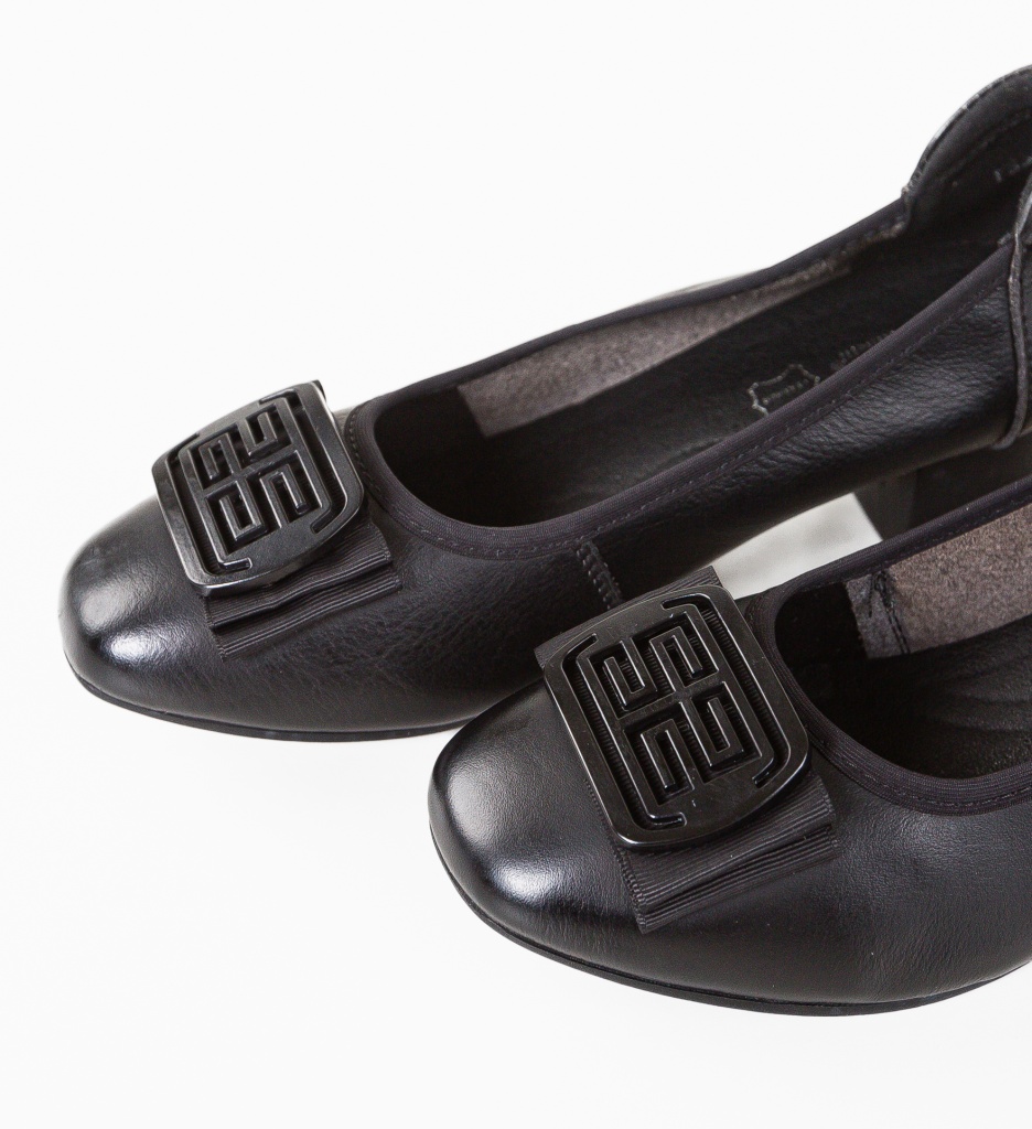 Pantofi Bobbi Negri cu Toc Elegant - imagine 8