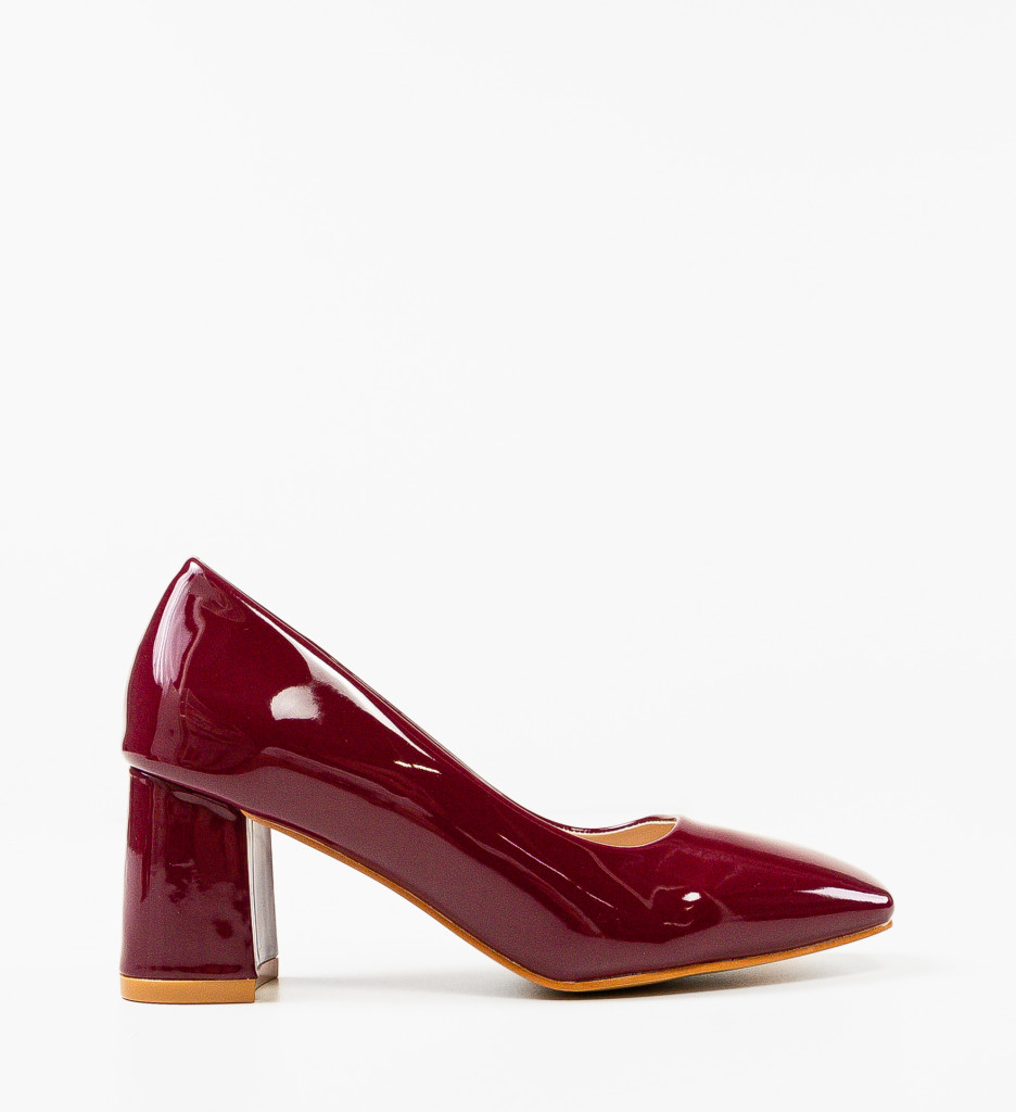 Pantofi Dama Phelps Grena | Toc Elegant si Comod - imagine 5