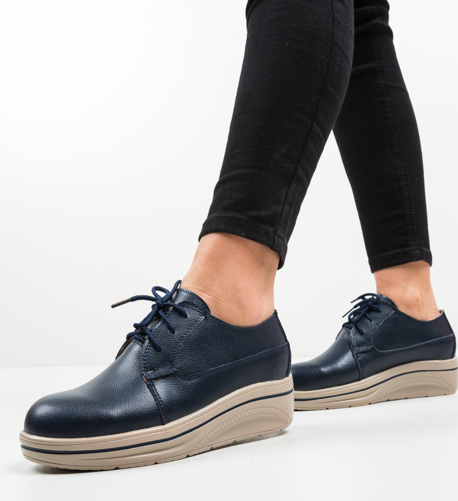 Pantofi Casual Lionata Bleumarin - Confort și Stil - imagine 4