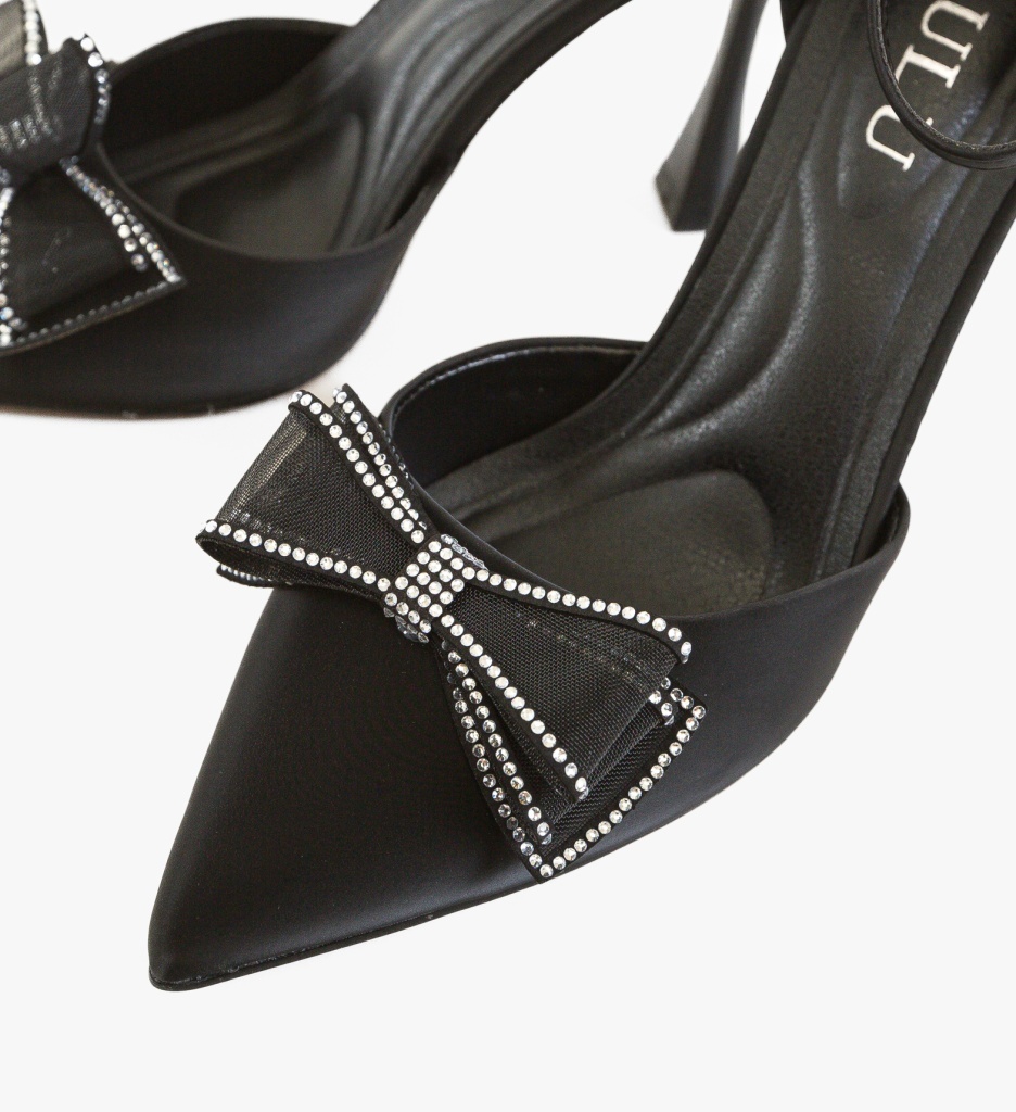 Pantofi Toc Kapke Negri Eleganți | Depurtat - imagine 4