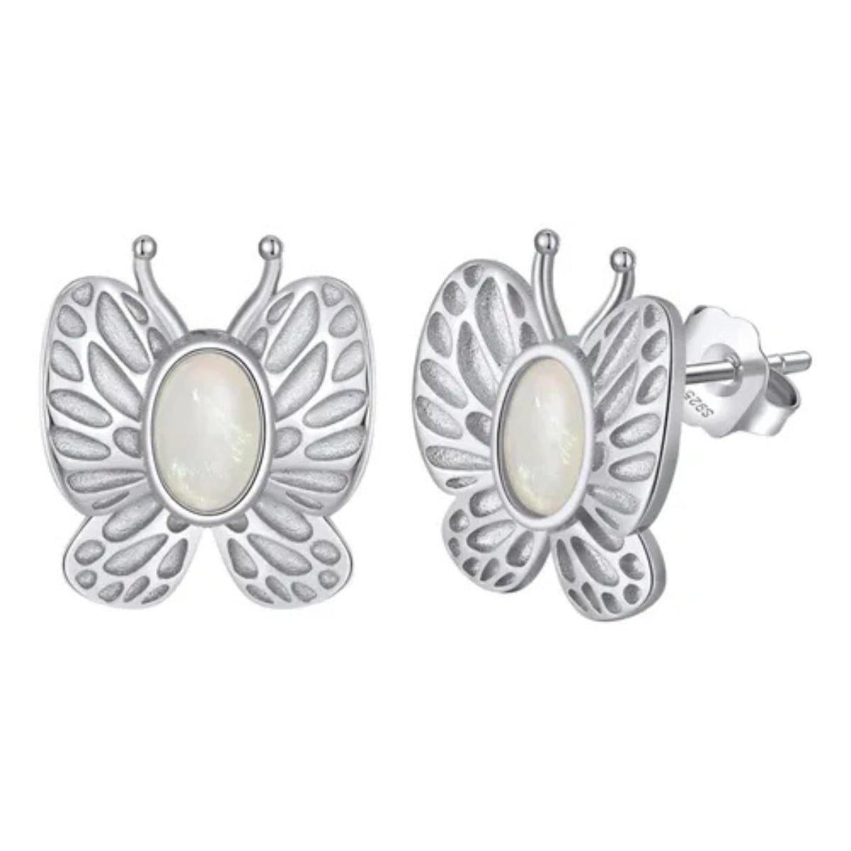 Cercei Argint Fluture cu Opal | Delis