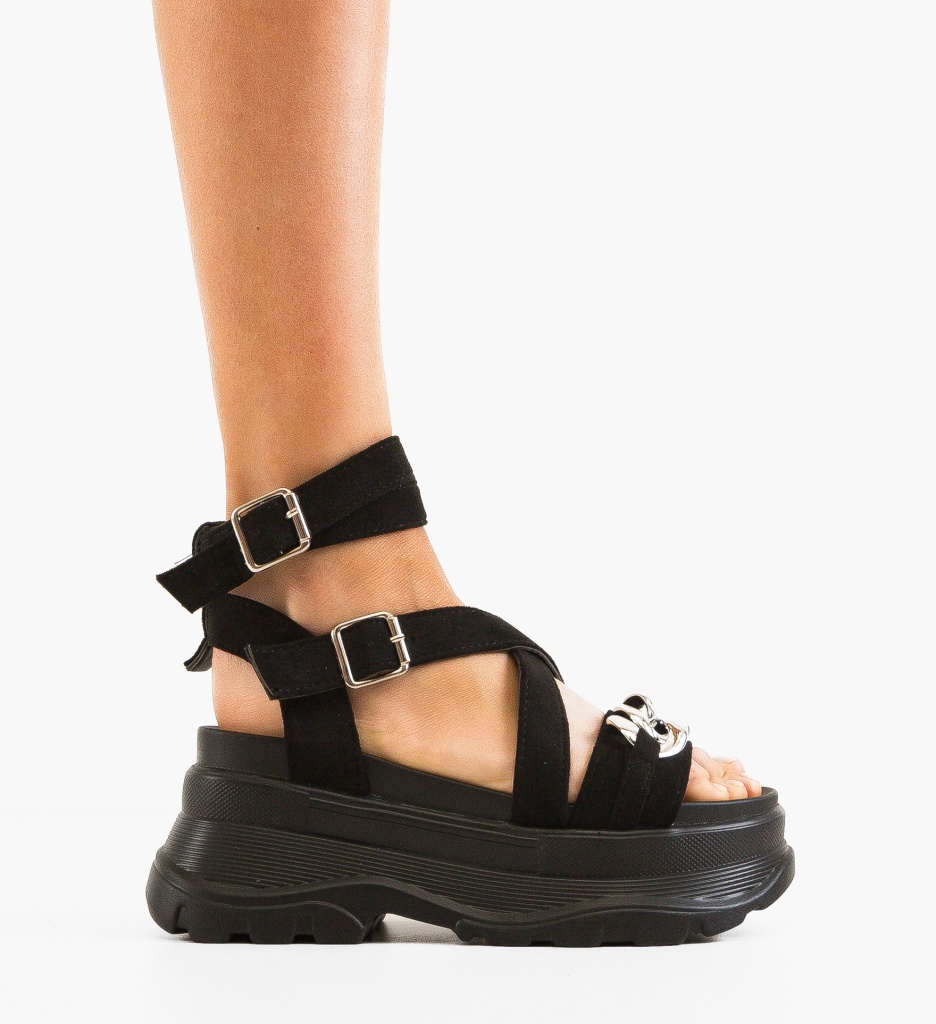 Sandale Oplanka Negre | Confort & Stil - imagine 4