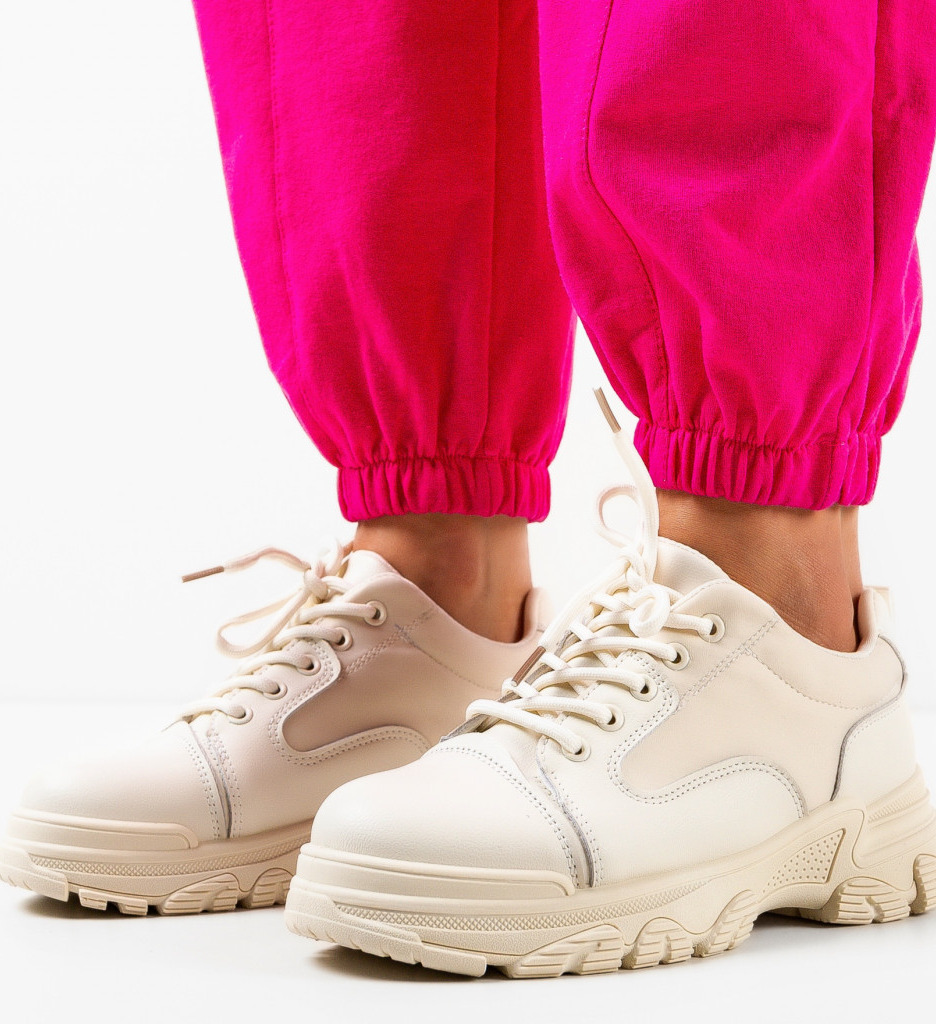 Sneakers Dama Chantal Bej | Confort și Stil - imagine 3