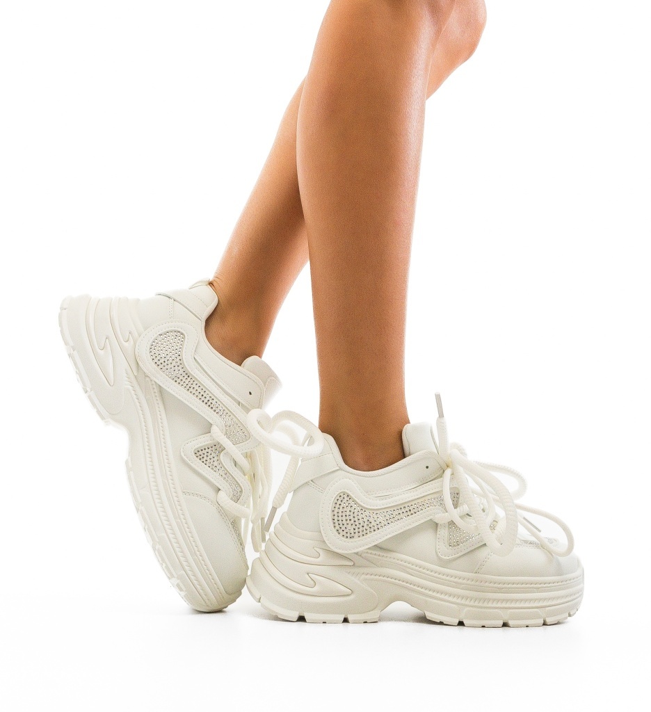 Sneakers Dama Rafe Albi - Confort și Stil