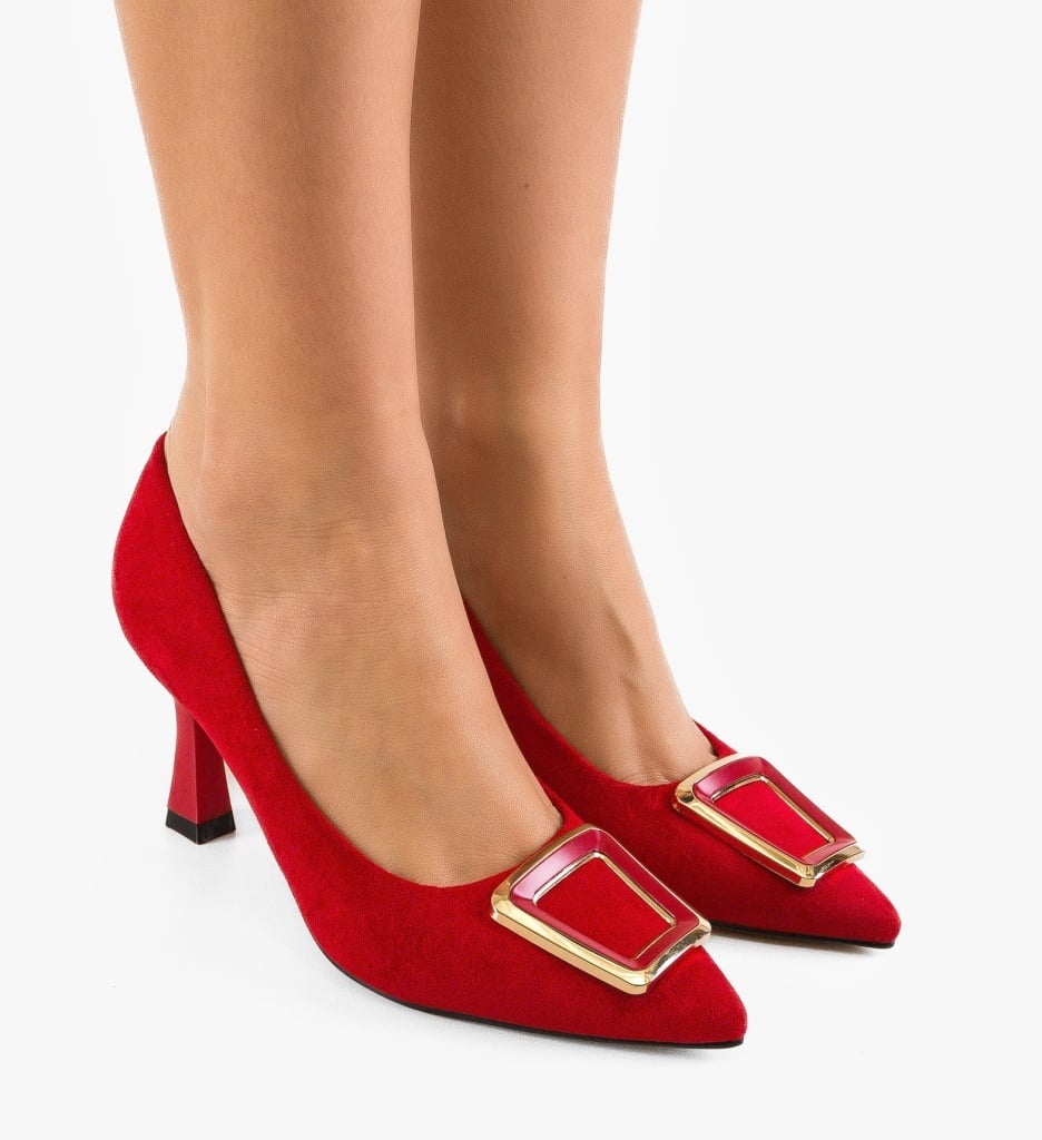 Pantofi Kamy Rosii Depurtat - Eleganță și Stil - imagine 2
