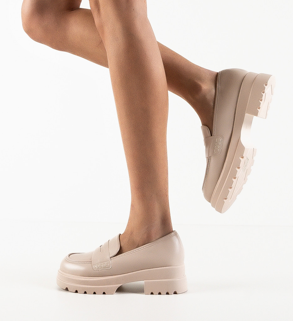 Pantofi Casual Tess Bej - Confort și Stil Zilnic - imagine 3