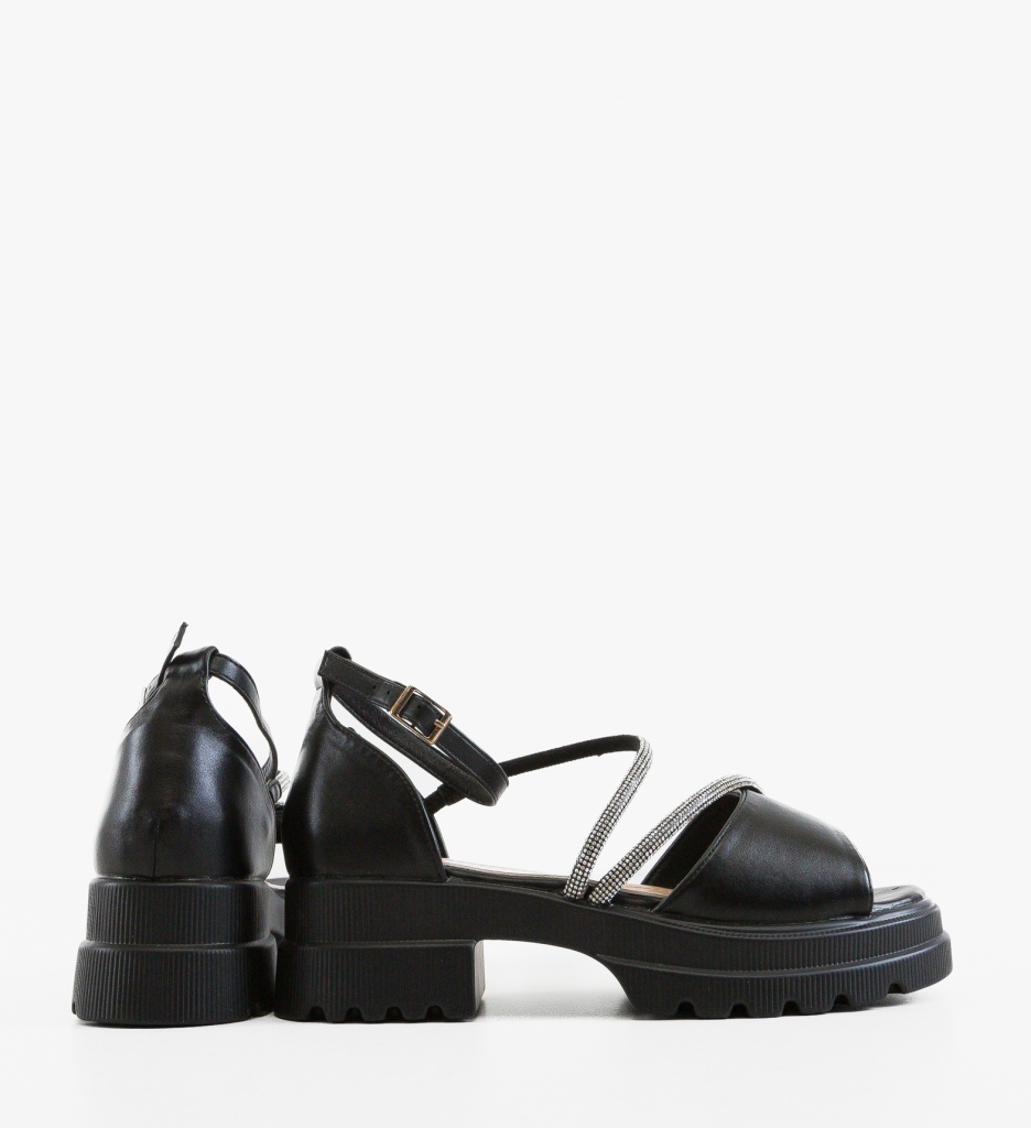 Sandale Dama Valinor Negre 2 - Eleganță și Confort - imagine 4