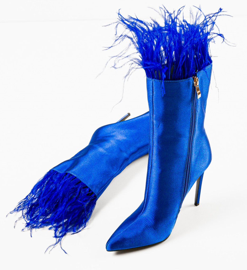 Botine Dama Fuery Albastre - Confort & Stil - imagine 5