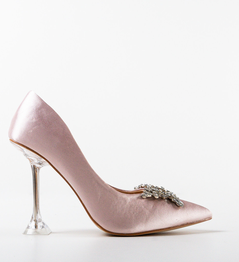 Pantofi cu Toc Lygo Bej Eleganți - imagine 3