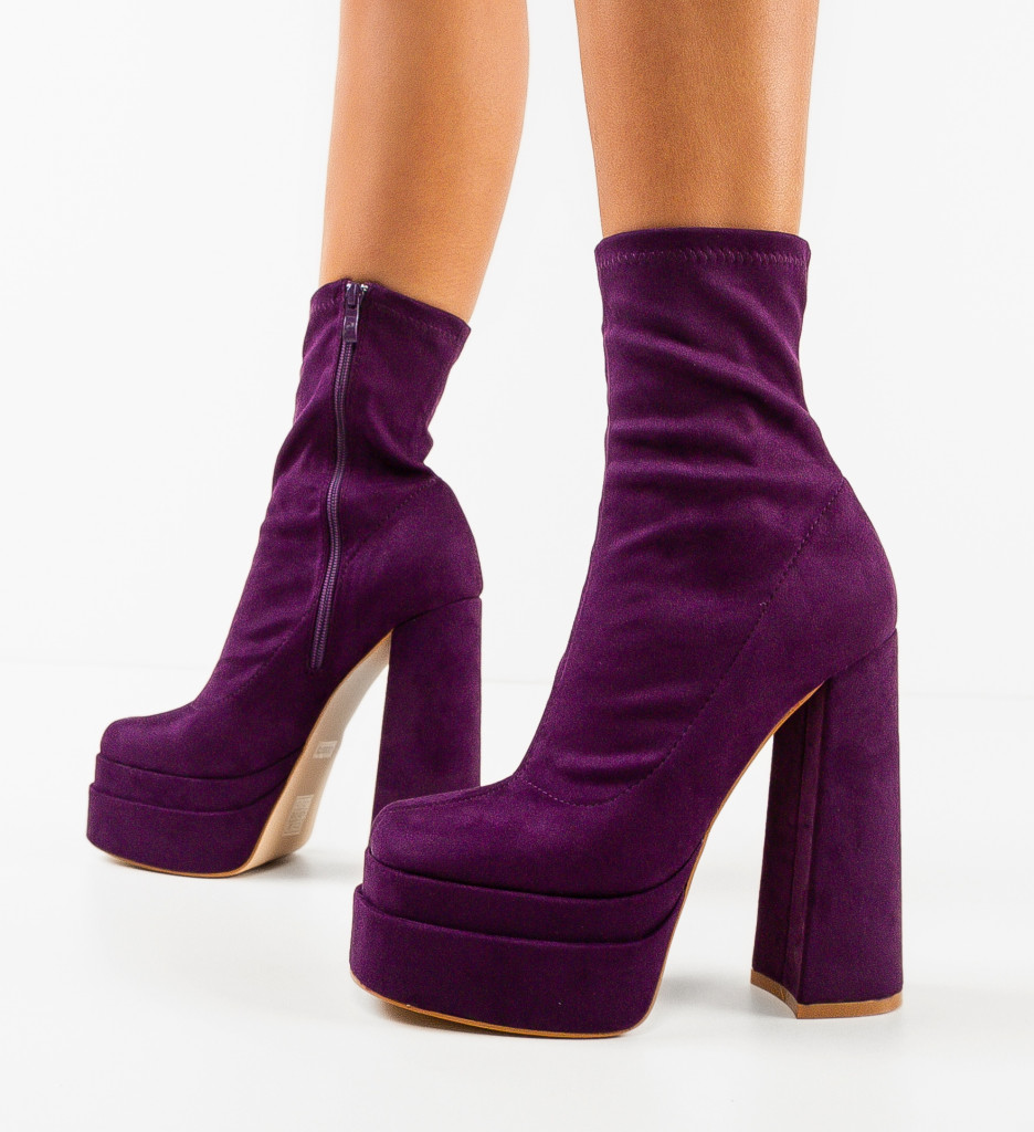 Botine Byron Mov - Eleganță și Confort - imagine 4