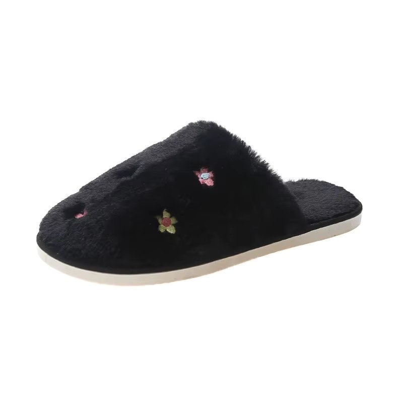 Papuci de Casă Delis Flower, Negru