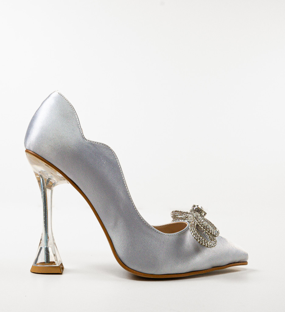 Pantofi cu Toc Sygyra Gri - Eleganță și Stil - imagine 4