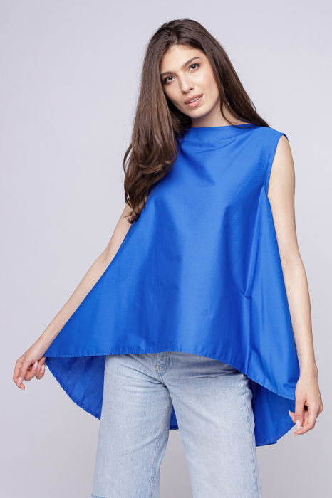 Bluza Amplă Albastru Shopika | Confort și Stil