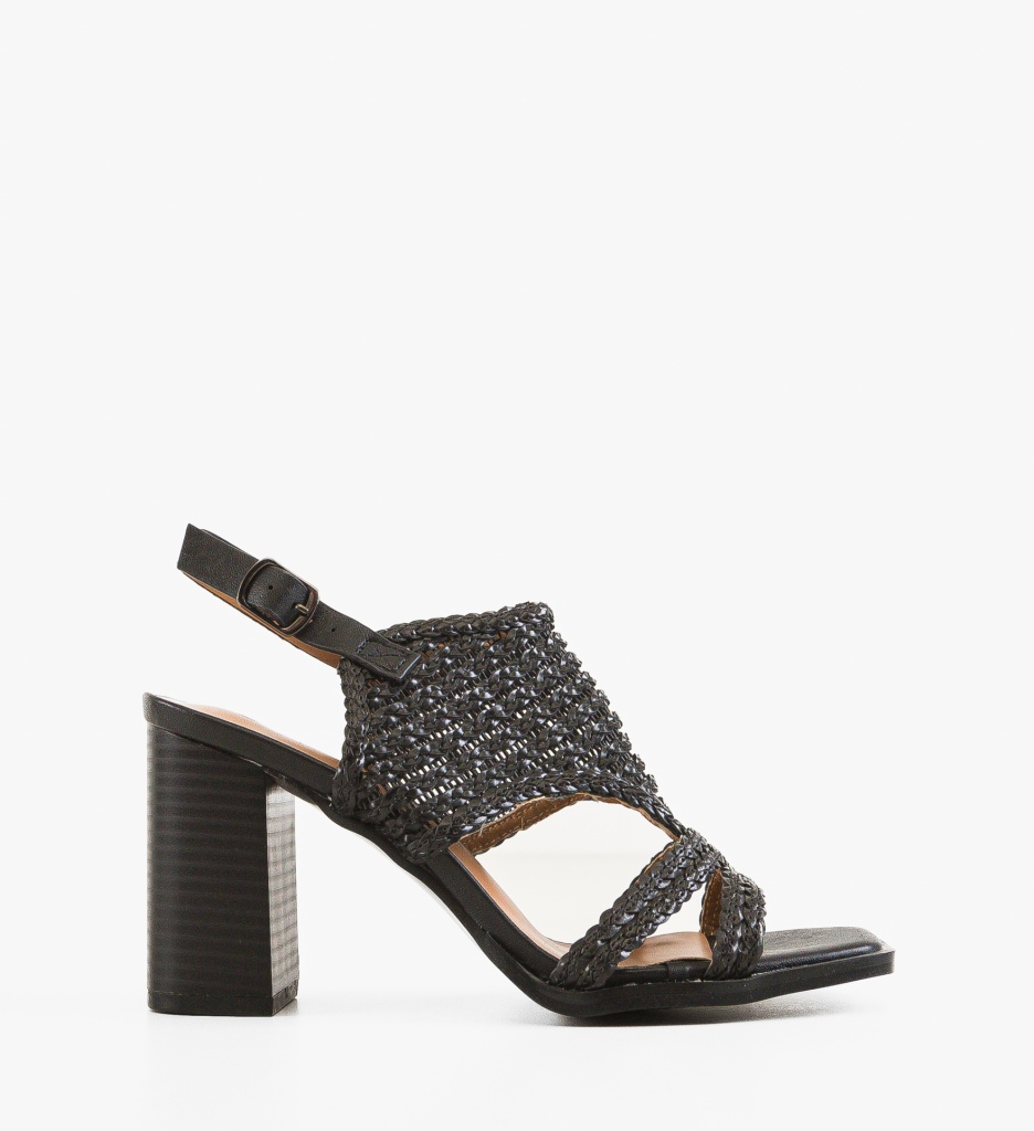 Sandale Toc Zak Negre | Eleganță și Stil - imagine 6