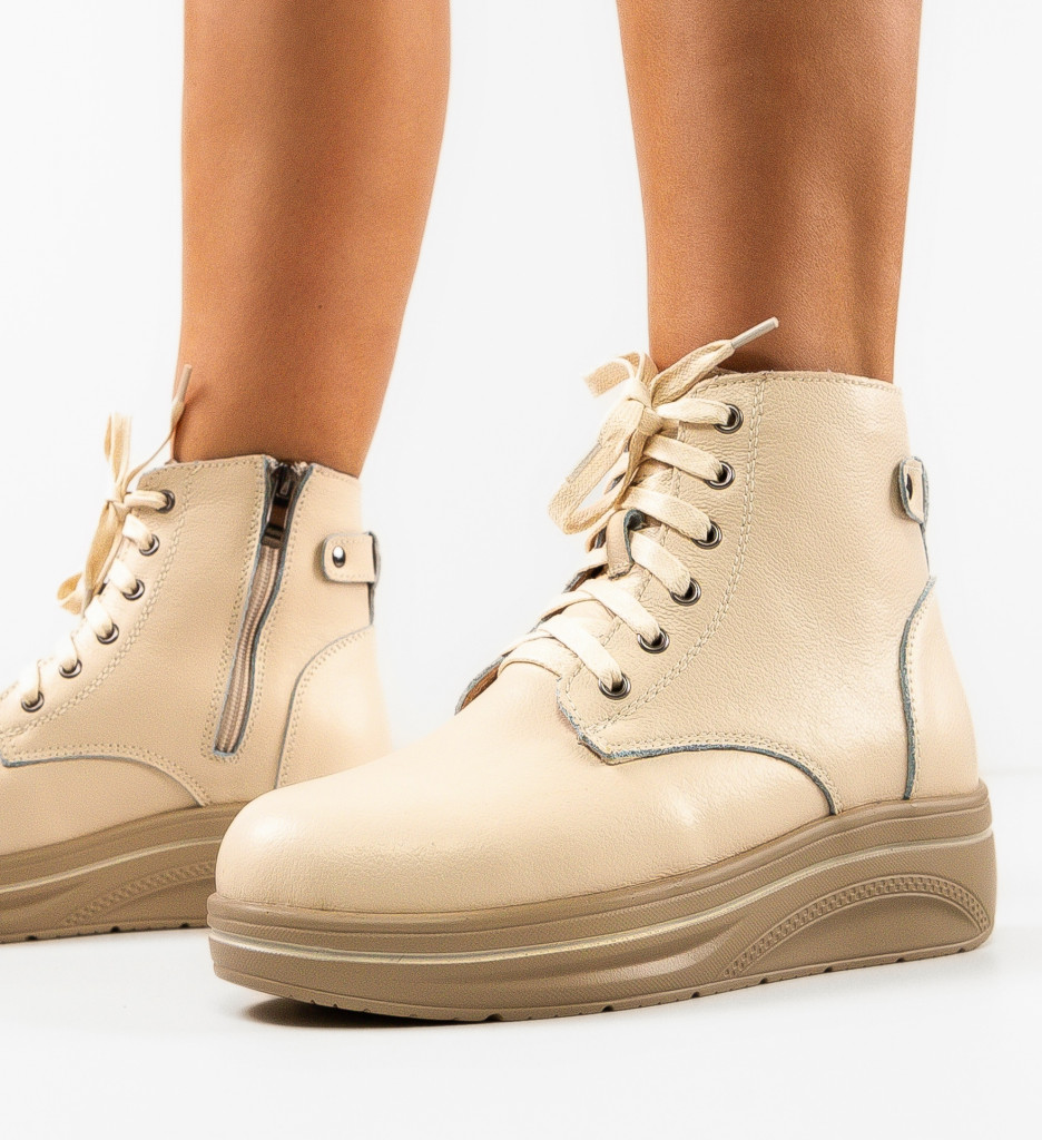 Pantofi Casual Lakiob Bej | Confort Zi de Zi - imagine 4
