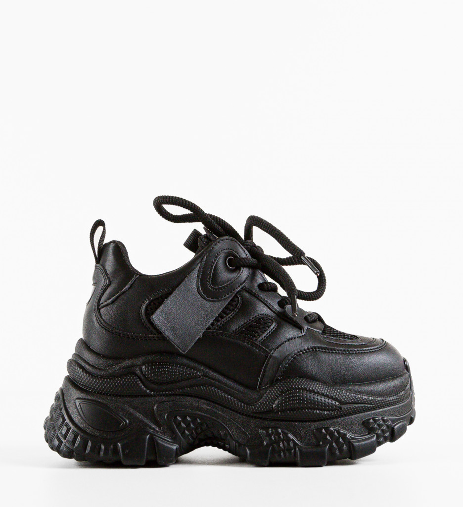 Sneakers Yemyem Negri | Confort și Stil Urban - imagine 4