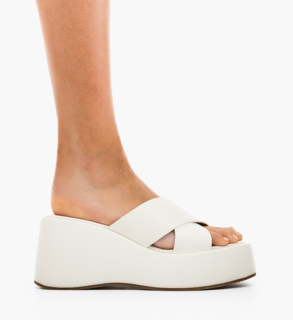 Platforme Dama Odora Albi | Eleganta si Stil - imagine 2