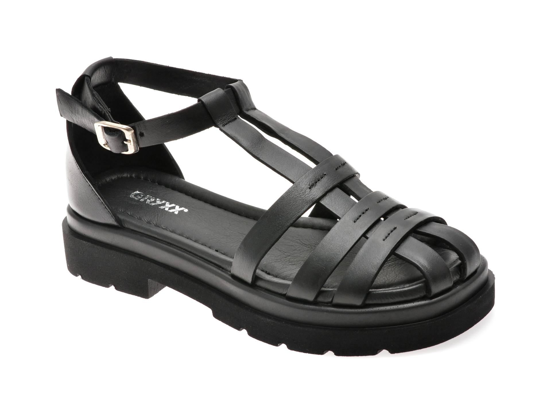 Sandale Gryxx Negre Piele Naturală