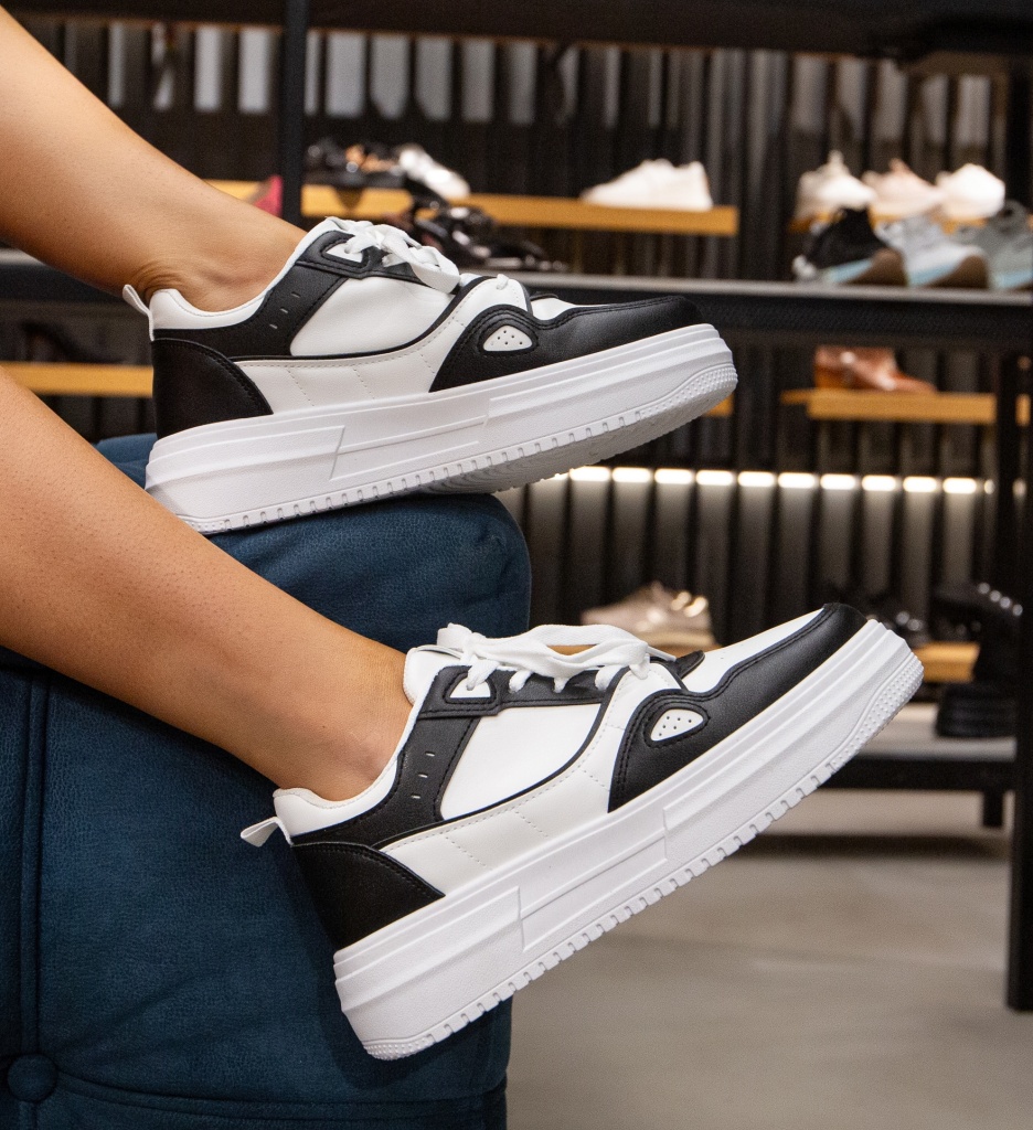 Sneakers Dama Guiyi Negri - Confort și Stil - imagine 4