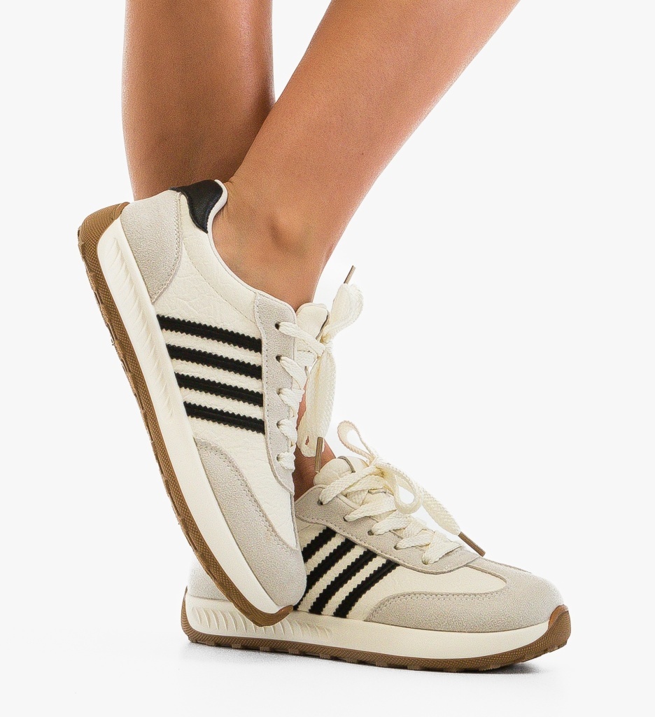 Sneakers Dama Uffy Bej - Confort și Stil