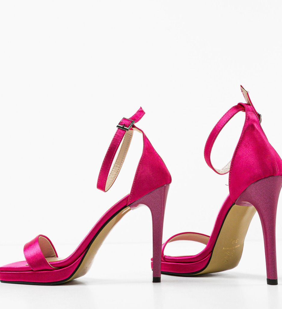 Sandale Grigo Fuchsia | Eleganță pe Toc - imagine 7