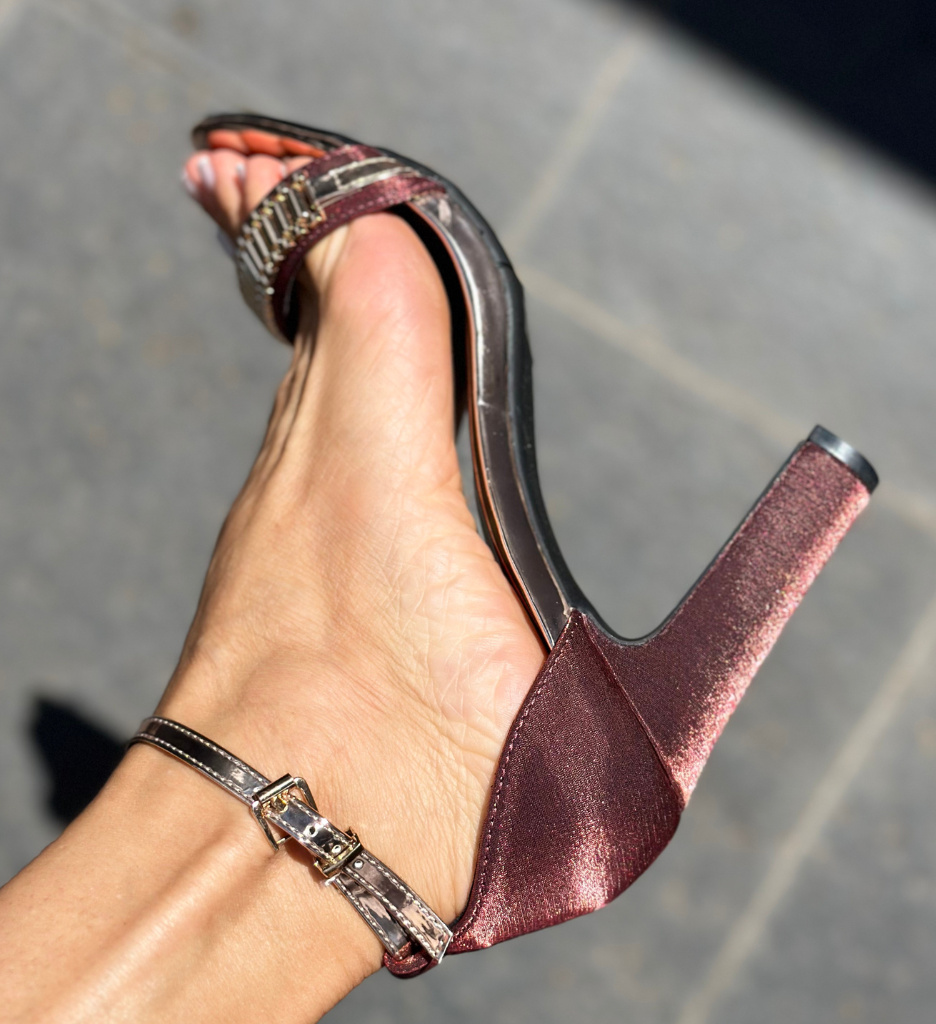 Sandale Oliv Maro cu Toc - Eleganță și Stil - imagine 6