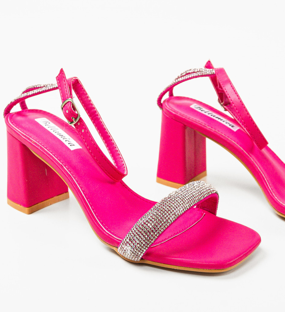 Sandale cu Toc Fuchsia Aqsa | Eleganță Remarcabilă - imagine 7