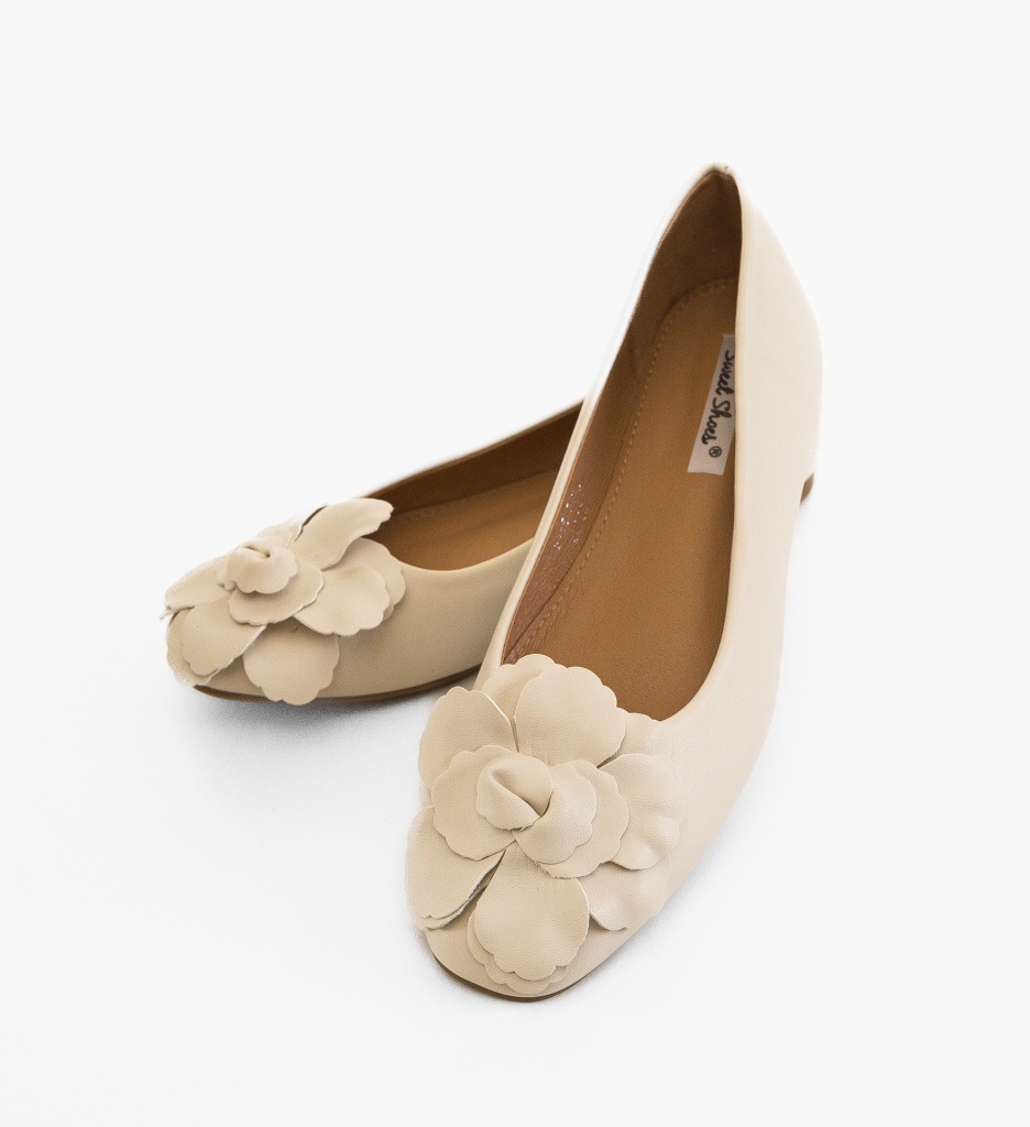 Balerini Dama Dawi Bej 2 - Confort si Eleganta - imagine 5