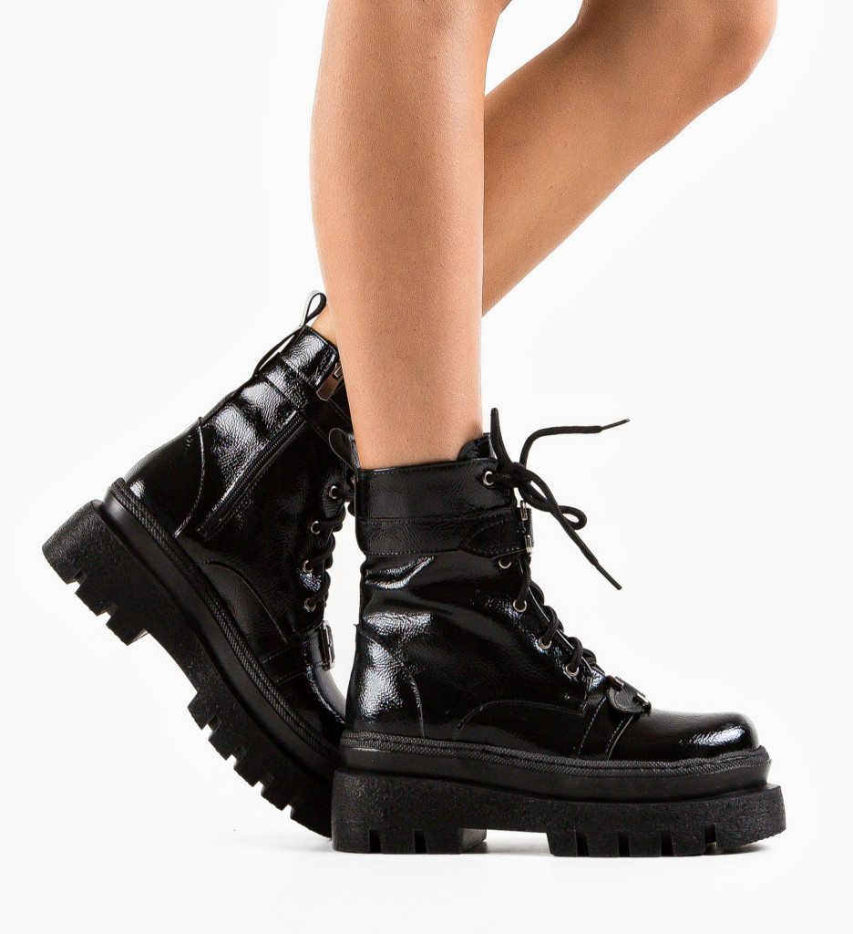 Ghete Dama Sorcer Negre 2 - Stil si Confort - imagine 2