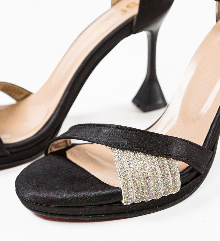 Sandale cu toc Jety Negre - Eleganță și Stil - imagine 7