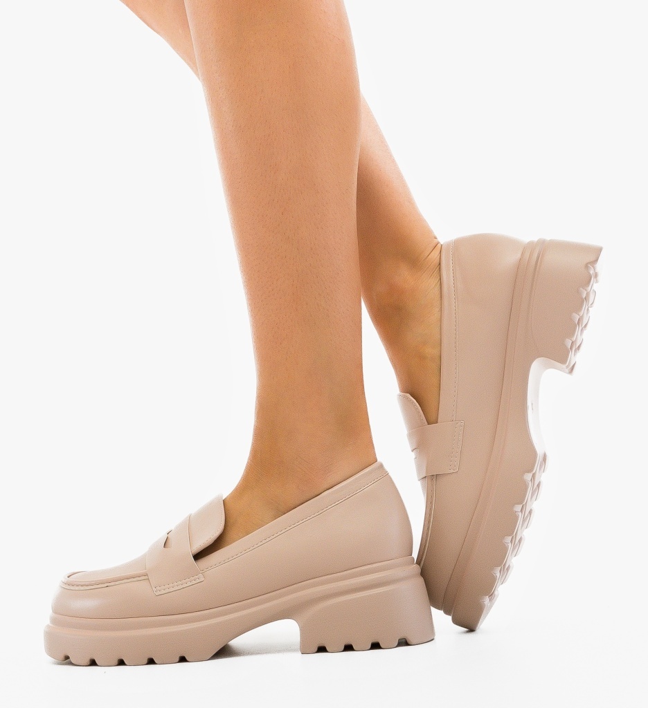 Pantofi Casual Dama Nowe Bej | Confort & Stil