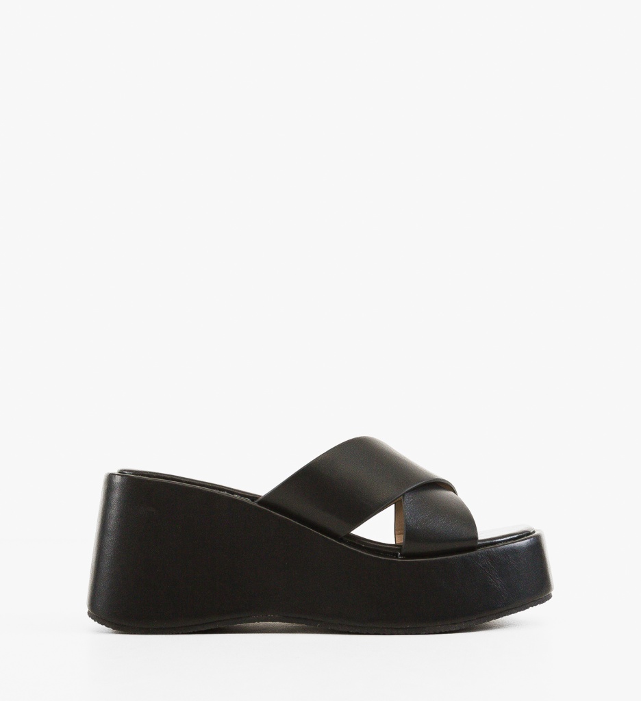 Sandale Platforme Odora Negre | Design Modern - imagine 6