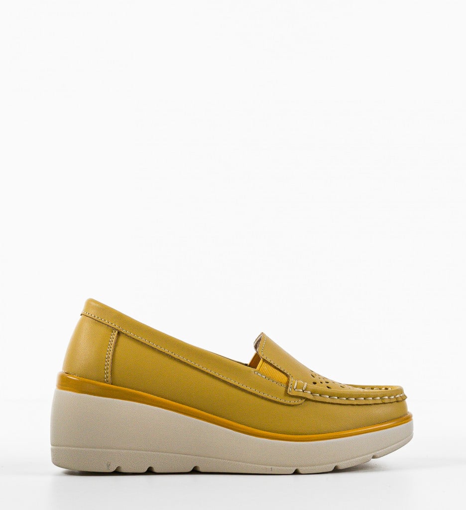 Pantofi Casual Atic Galbeni - Confort și Stil - imagine 5