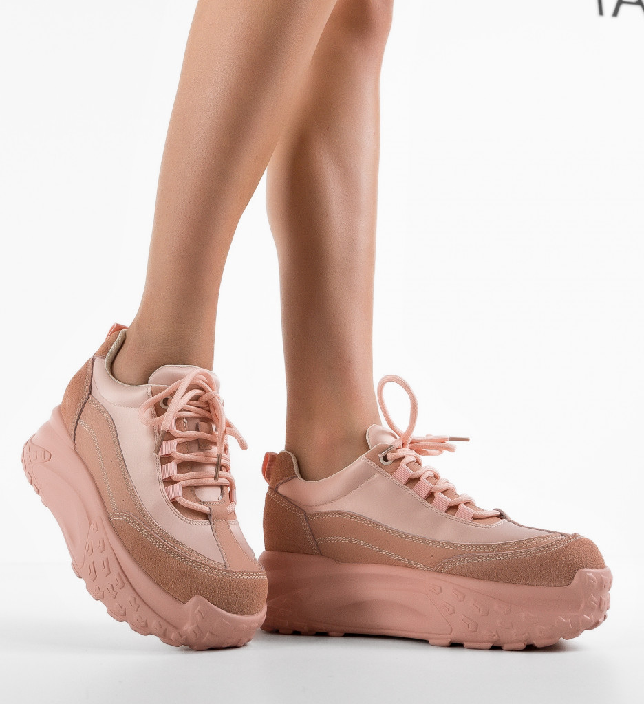 Sneakers Dama Stelhay Roz - Confort și Stil - imagine 2