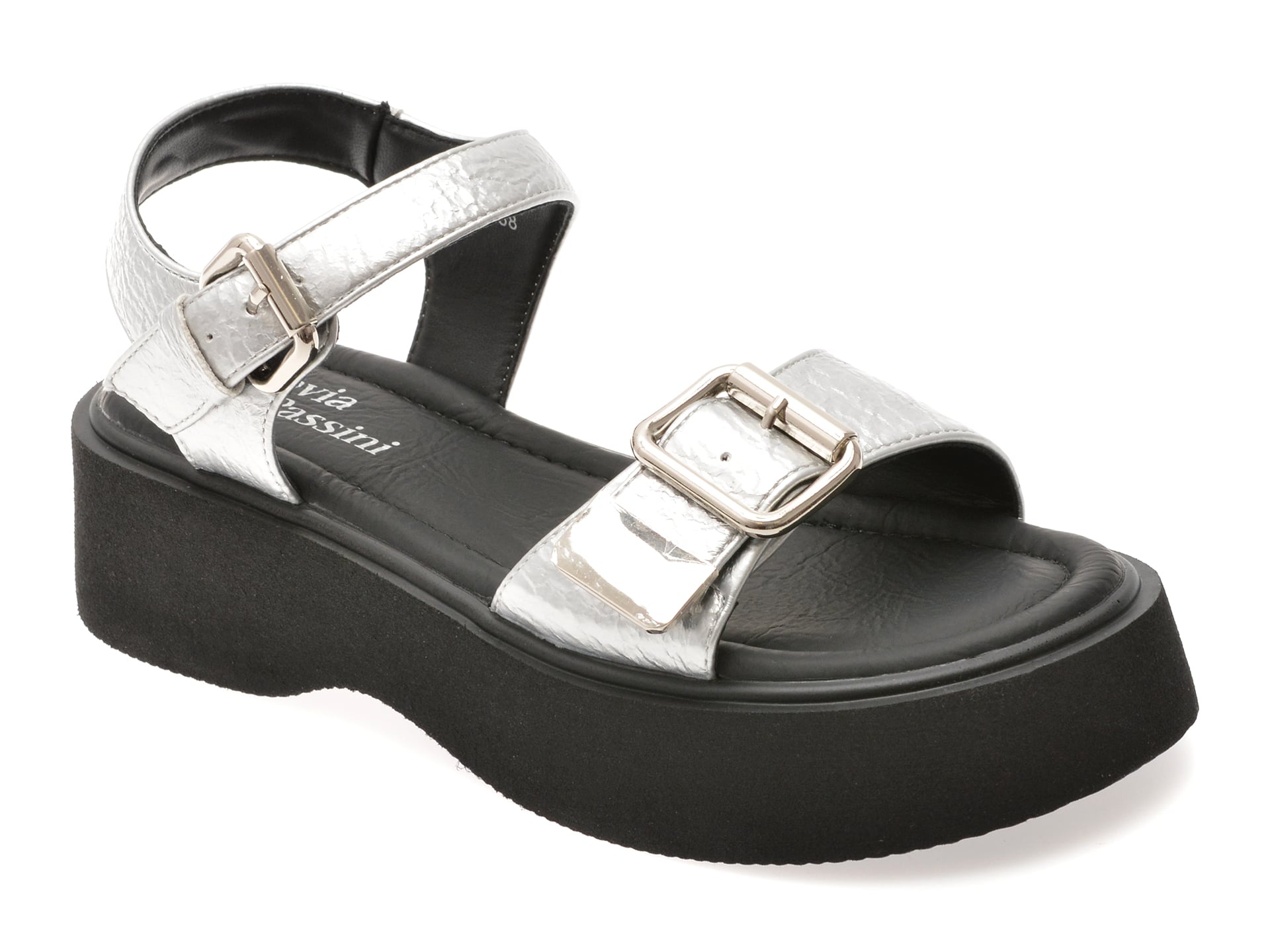 Sandale Flavia Passini Argintii Elegante