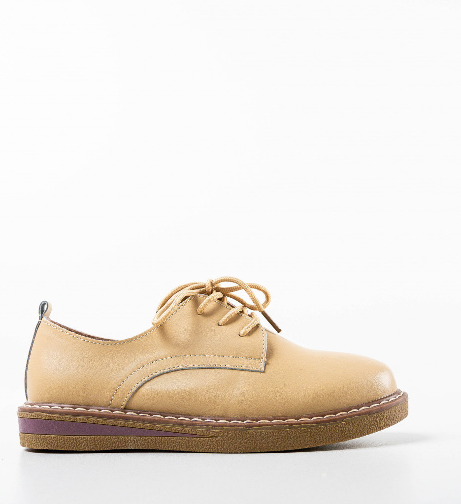 Pantofi Casual Doria Bej - Confort și Stil - imagine 4